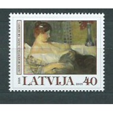 Letonia - Correo 2005 Yvert 607 ** Mnh Pintura