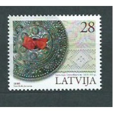 Letonia - Correo 2008 Yvert 719 ** Mnh Costumbres Nacionales