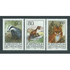 Liechtenstein - Correo 1993 Yvert 1007/9 ** Mnh Fauna Animales de caza