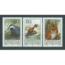 Liechtenstein - Correo 1993 Yvert 1007/9 ** Mnh Fauna Animales de caza
