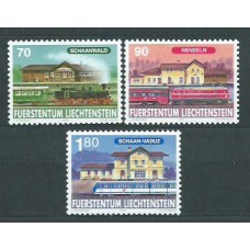 Liechtenstein - Correo 1997 Yvert 1096/8 ** Mnh Trenes