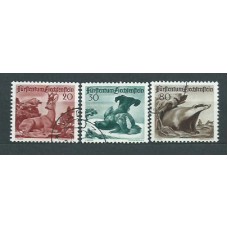 Liechtenstein - Correo 1950 Yvert 247/9 usado Fauna