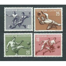 Liechtenstein - Correo 1954 Yvert 284/7 (*) Mng Fútbol