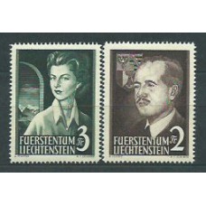 Liechtenstein - Correo 1955 Yvert 294/5 * Mh Personajes