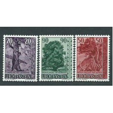 Liechtenstein - Correo 1959 Yvert 339/41 * Mh Flora