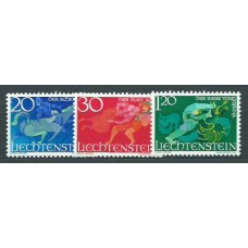 Liechtenstein - Correo 1967 Yvert 422/4 ** Mnh Leyendas