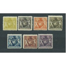 Liechtenstein - Correo 1921 Yvert 44/51B * Mh