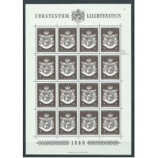 Liechtenstein - Correo 1969 Yvert 455 Pliego ** Mnh Escudo