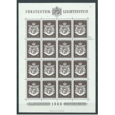Liechtenstein - Correo 1969 Yvert 455 Pliego ** Mnh Escudo