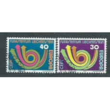 Liechtenstein - Correo 1973 Yvert 532/3 usado Europa