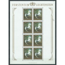 Liechtenstein - Correo 1978 Yvert 658/60 Hojita ** Mnh Pinturas