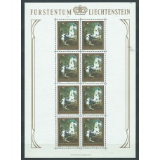 Liechtenstein - Correo 1978 Yvert 658/60 Hojita ** Mnh Pinturas