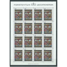 Liechtenstein - Correo 1979 Yvert 672/4 Pliego ** Mnh Vidrieras