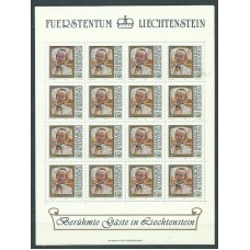 Liechtenstein - Correo 1981 Yvert 725/8 Pliego ** Mnh Pinturas
