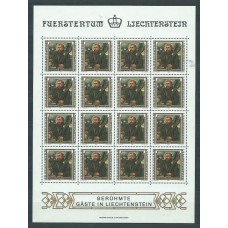 Liechtenstein - Correo 1982 Yvert 750/3 Pliego ** Mnh Pinturas