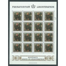 Liechtenstein - Correo 1982 Yvert 750/3 Pliego ** Mnh Pinturas
