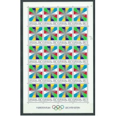 Liechtenstein - Correo 1983 Yvert 775/6 Pliego ** Mnh Juegos Olimpicos Sarajevo