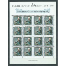 Liechtenstein - Correo 1984 Yvert 780/3 Pliego ** Mnh Pinturas