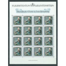 Liechtenstein - Correo 1984 Yvert 780/3 Pliego ** Mnh Pinturas