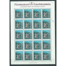 Liechtenstein - Correo 1984 Yvert 784/6 Pliego ** Mnh