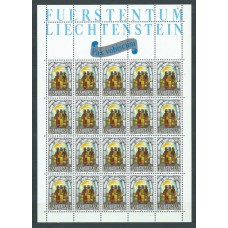 Liechtenstein - Correo 1984 Yvert 804/6 Pliego ** Mnh Navidad