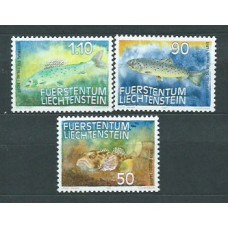 Liechtenstein - Correo 1987 Yvert 863/5 ** Mnh Fauna Peces