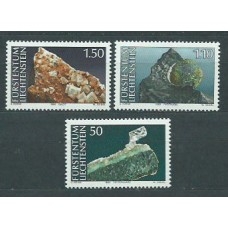 Liechtenstein - Correo 1989 Yvert 922/4 ** Mnh Minerales