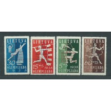 Lituania - Correo Yvert 365A/D * Mnh Deportes