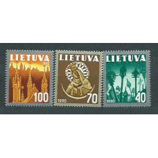 Lituania - Correo Yvert 406/8 ** Mnh