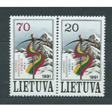 Lituania - Correo Yvert 415/6 ** Mnh Deportes Alpinismo