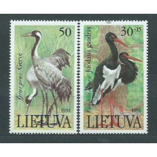 Lituania - Correo Yvert 420/1 ** Mnh Fauna. Aves