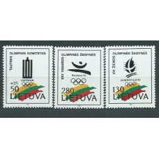 Lituania - Correo Yvert 427/9 ** Mnh Juegos Olimpicos