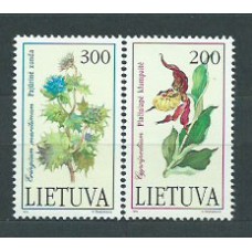 Lituania - Correo Yvert 430/1 ** Mnh Flora. Flores Salvajes