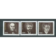 Lituania - Correo Yvert 453/5 ** Mnh Personajes