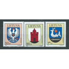 Lituania - Correo Yvert 544/6 ** Mnh Escudos