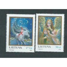 Lituania - Correo Yvert 547/8 ** Mnh Navidad