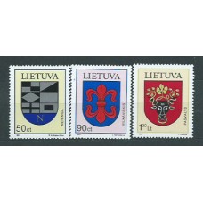 Lituania - Correo Yvert 569/71 ** Mnh Escudos