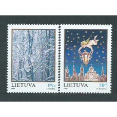 Lituania - Correo Yvert 572/3 ** Mnh Navidad