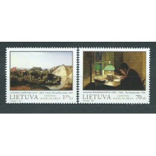 Lituania - Correo Yvert 593/4 ** Mnh Pinturas