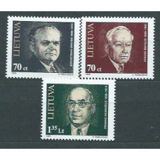 Lituania - Correo Yvert 603/5 ** Mnh Personajes