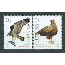 Lituania - Correo Yvert 643/4 ** Mnh Fauna. Aves