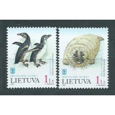 Lituania - Correo Yvert 645/6 ** Mnh Fauna