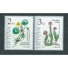 Lituania - Correo Yvert 664/5 ** Mnh Flora