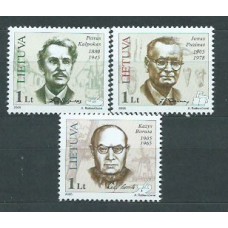 Lituania - Correo Yvert 753/5 ** Mnh Personajes