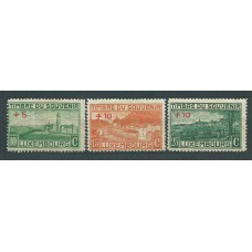 Luxemburgo - Correo 1922 Yvert 137/9 * Mh