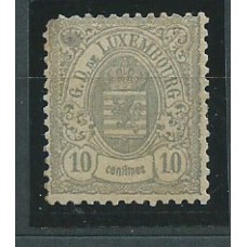 Luxemburgo - Correo 1874-80 Yvert 30 (*) Mng defecto