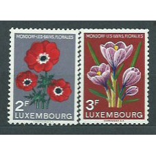 Luxemburgo - Correo 1956 Yvert 506/7 * Mh Flores
