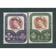 Luxemburgo - Correo 1957 Yvert 526/7 ** Mnh Boi Scouts