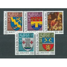 Luxemburgo - Correo 1981 Yvert 991/5 ** Mnh Escudos