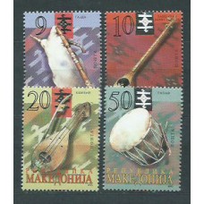 Macedonia - Correo Yvert 265/8 ** Mnh Instrumentos de Música